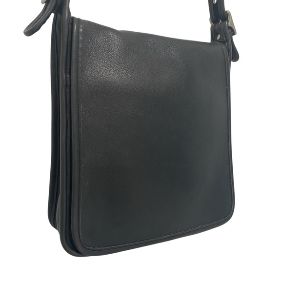 Coach Handbags - Coach Vintage Black Studio Flap Black Leather Crossbody - Excellent Condition